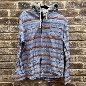 Johnnie O Striped Hooded Men's Jacket